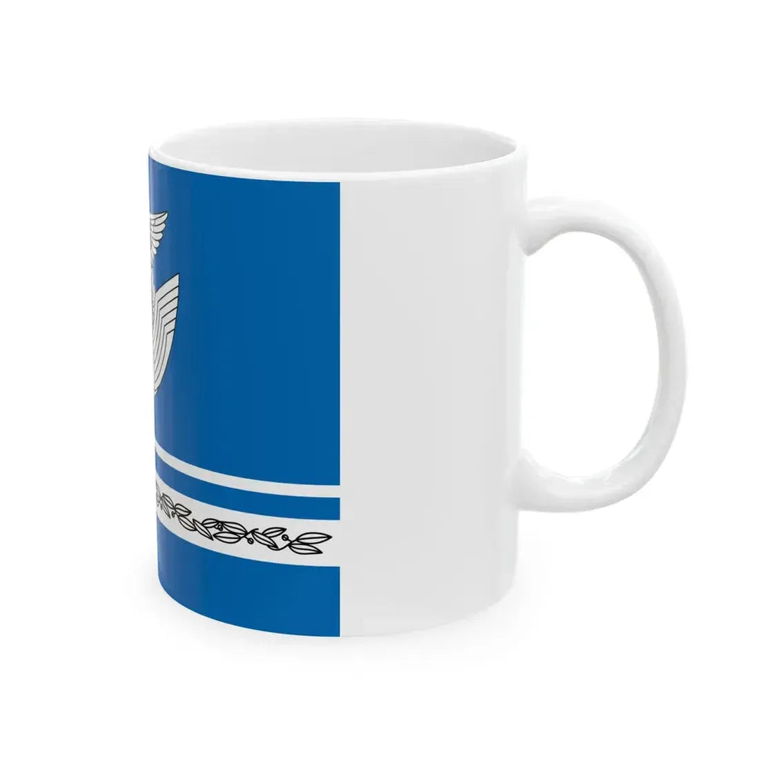 Flag of the Space Operations Squadron of JASDF (Japan) White Coffee Mug - Go Mug Yourself