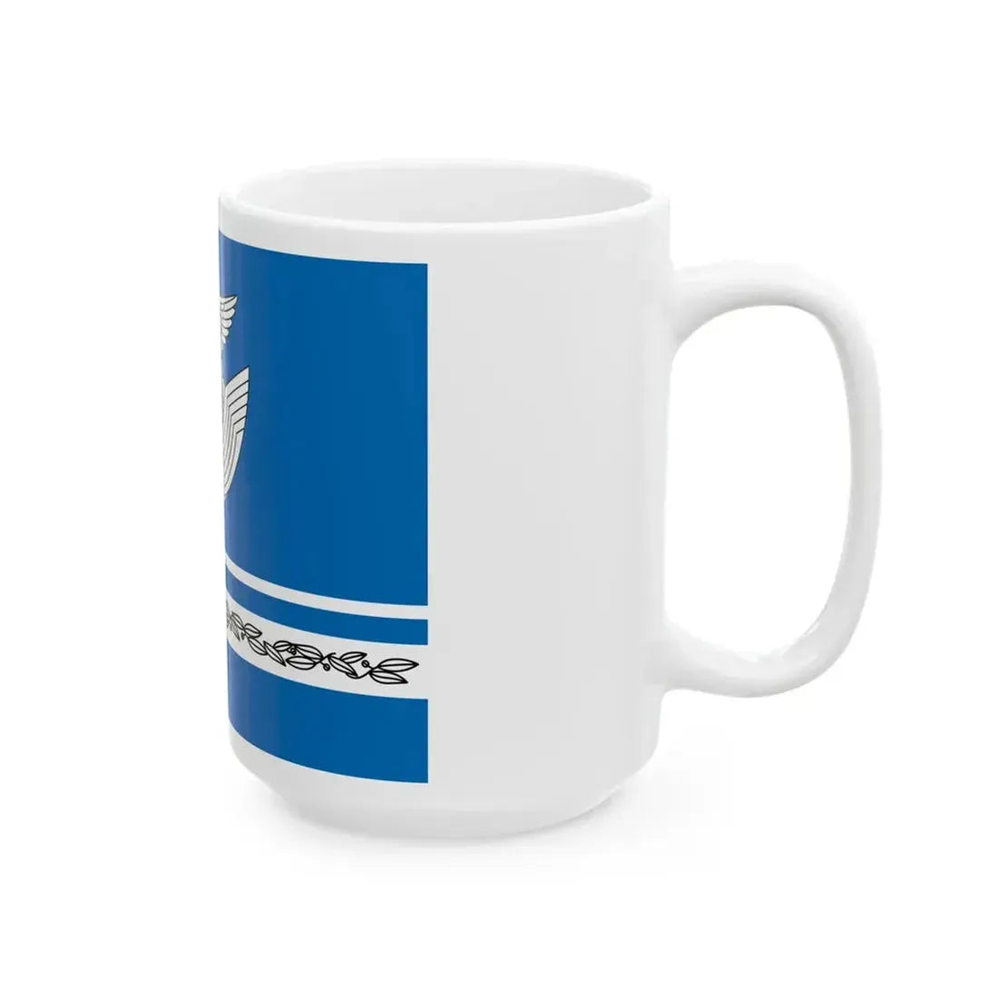 Flag of the Space Operations Squadron of JASDF (Japan) White Coffee Mug - Go Mug Yourself
