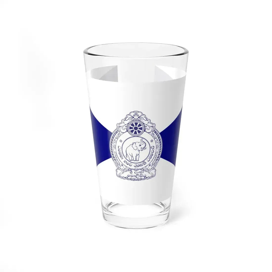Flag of the Sri Lanka Police (Sri Lanka) Pint Glass 16oz 16oz - Go Mug Yourself