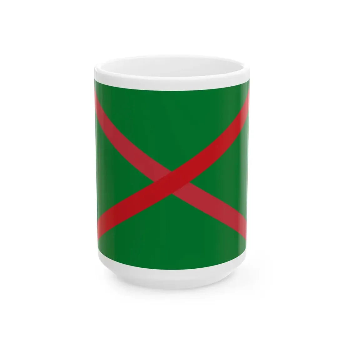 Flag of the State border committee of Republic of Belarus (Belarus) White Coffee Mug 15oz - Go Mug Yourself