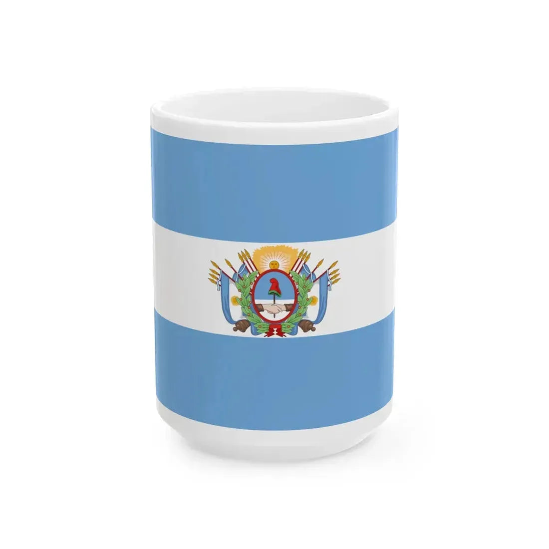 Flag of the State of Buenos Aires (Argentina) White Coffee Mug 15oz - Go Mug Yourself