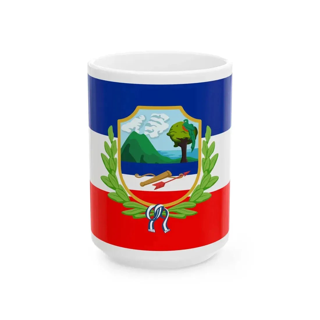 Flag of the State of Los Altos (Guatemala) White Coffee Mug 15oz - Go Mug Yourself