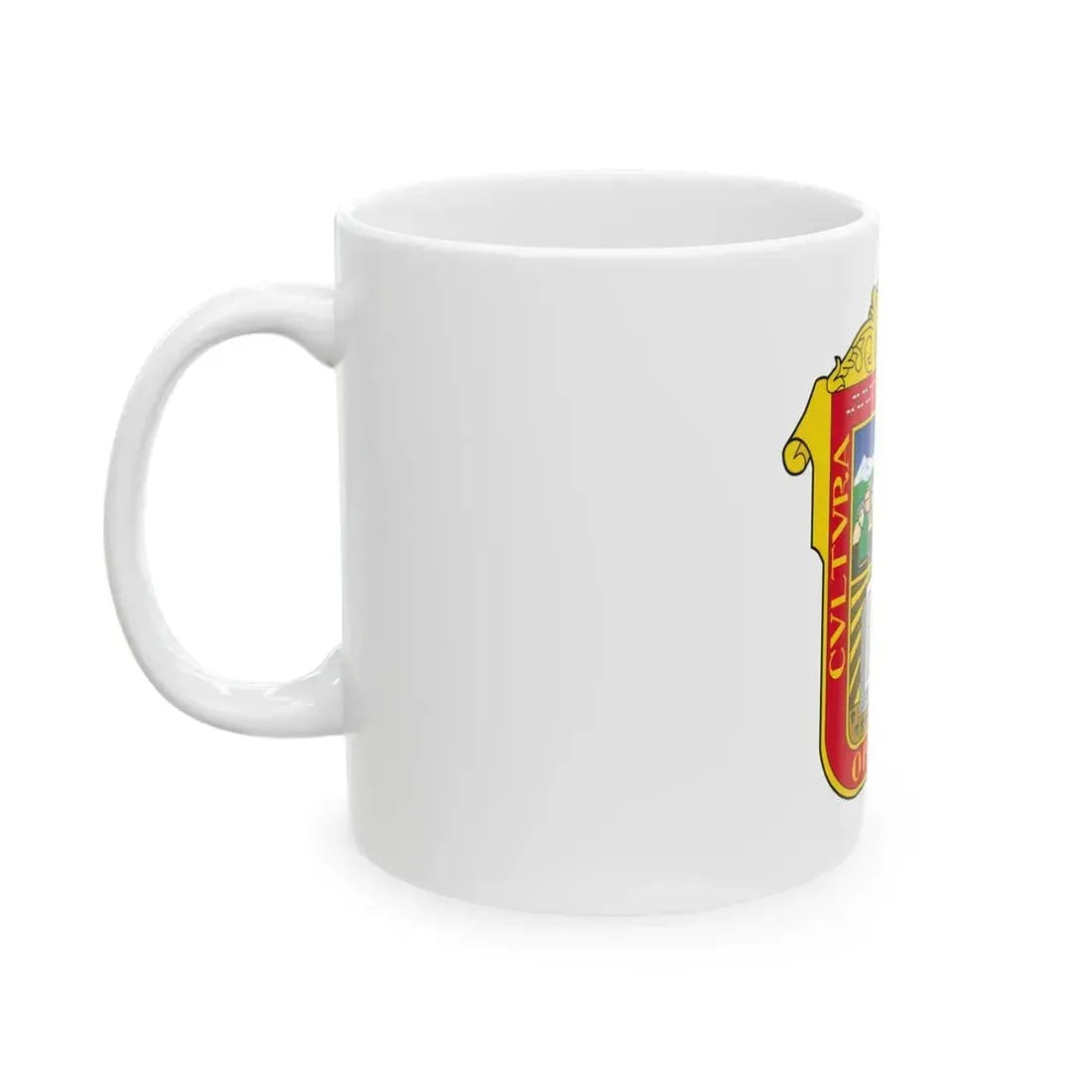 Flag of the State of Mexico (Mexico) White Coffee Mug - Go Mug Yourself