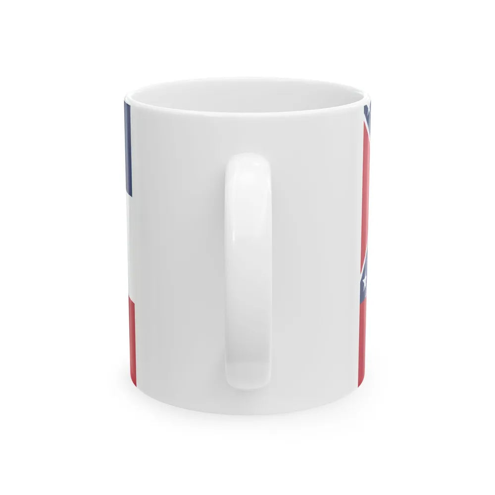 Flag of the State of Mississippi 1894-1906 (United States) White Coffee Mug - Go Mug Yourself