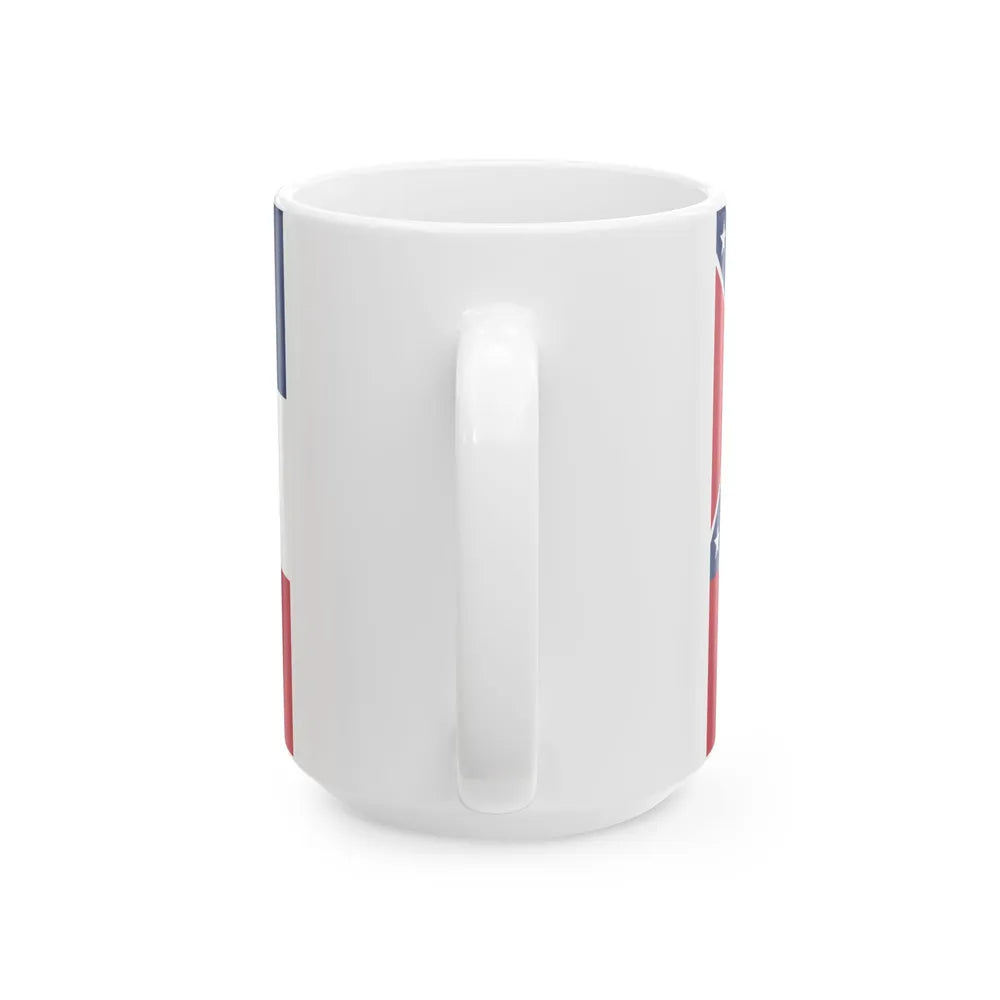 Flag of the State of Mississippi 1894-1906 (United States) White Coffee Mug - Go Mug Yourself