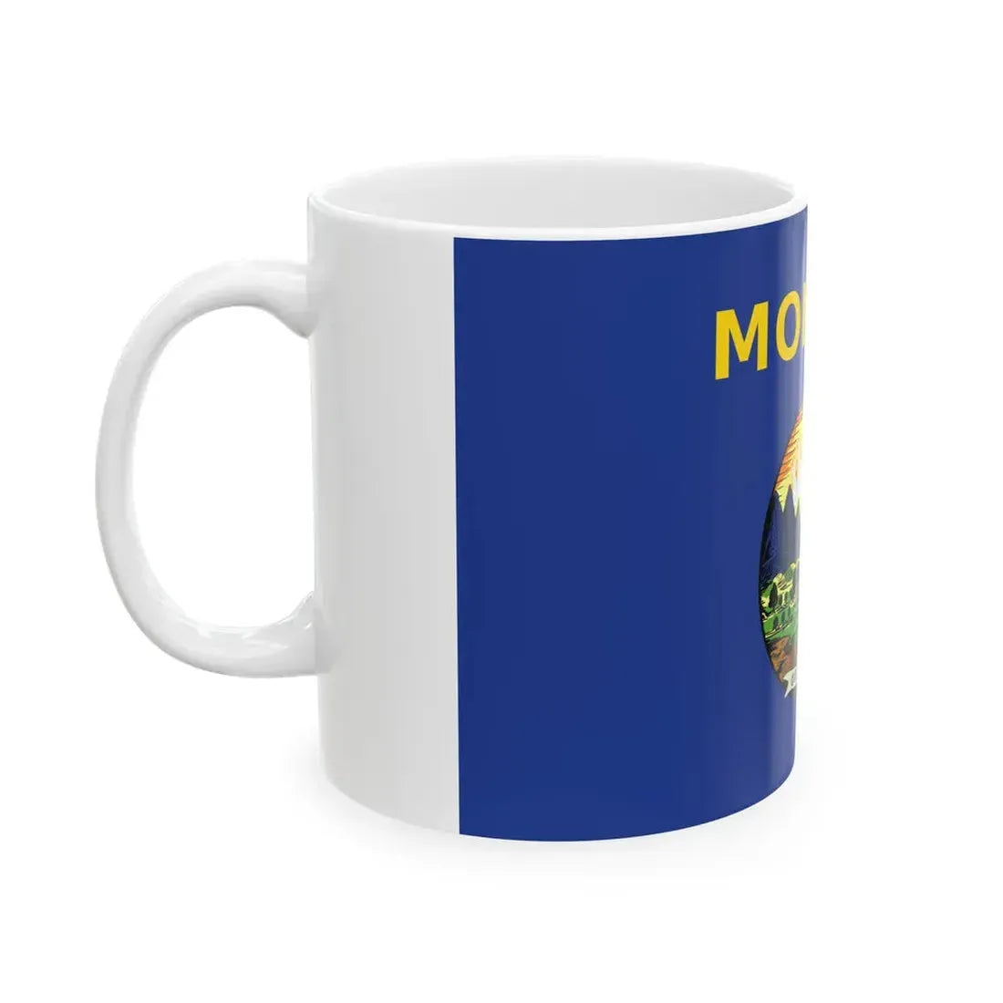 Flag of the State of Montana (United States) White Coffee Mug - Go Mug Yourself
