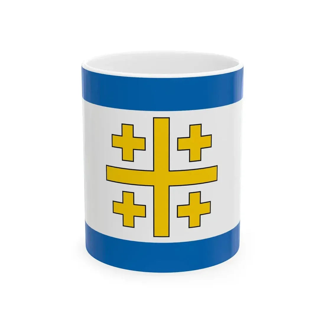 Flag of the State of Palestine Proposal 5 (Israel) White Coffee Mug 11oz - Go Mug Yourself