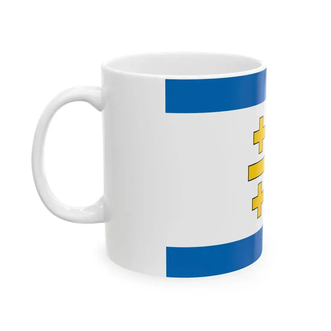 Flag of the State of Palestine Proposal 5 (Israel) White Coffee Mug - Go Mug Yourself