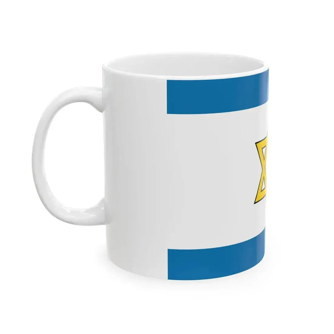 Flag of the State of Palestine Proposal 6 (Israel) White Coffee Mug - Go Mug Yourself
