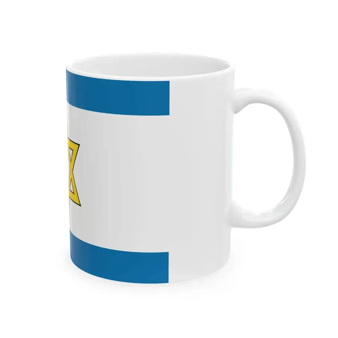 Flag of the State of Palestine Proposal 6 (Israel) White Coffee Mug - Go Mug Yourself