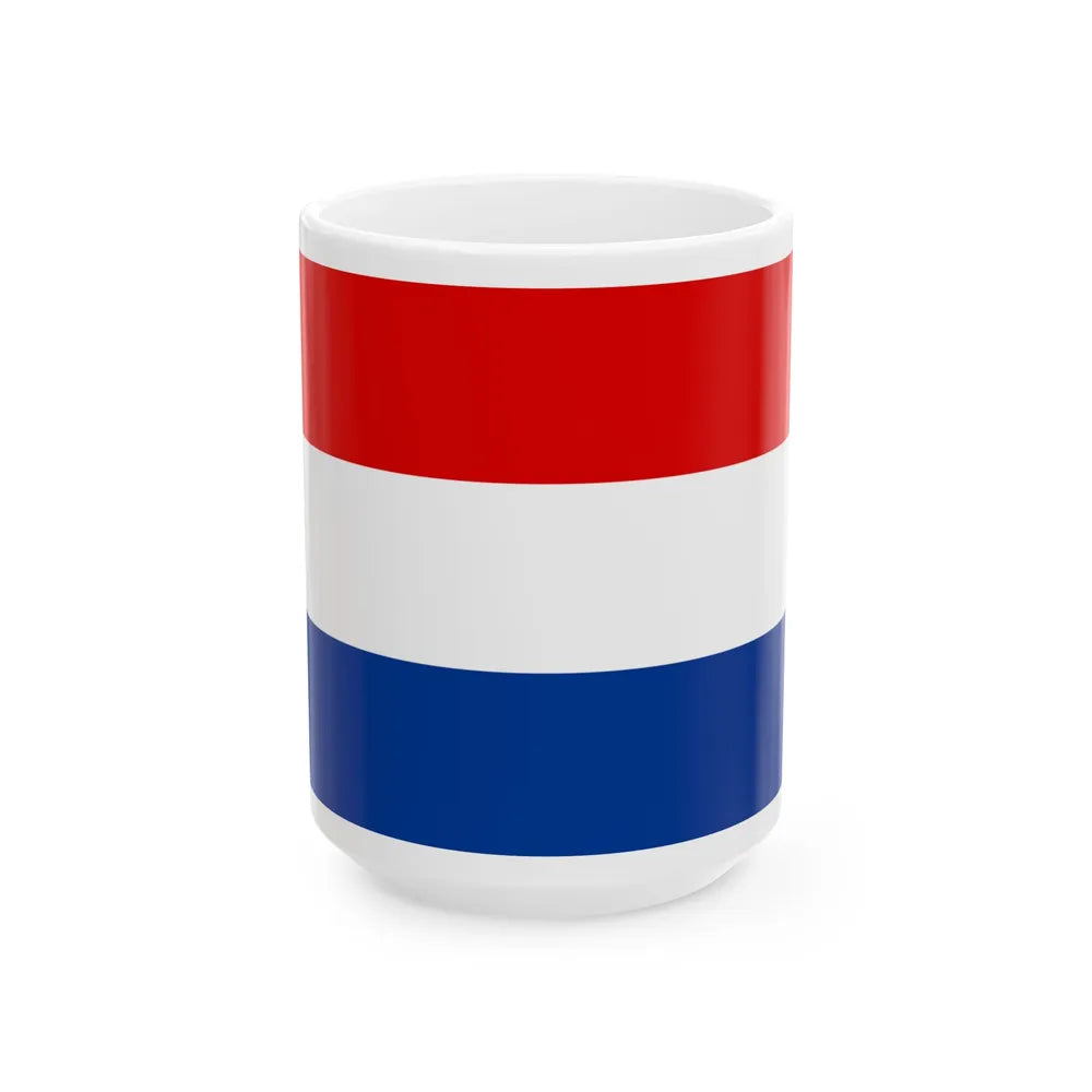Flag of the State of Slovenes Croats and Serbs (Bosnia and Herzegovina) White Coffee Mug 15oz - Go Mug Yourself