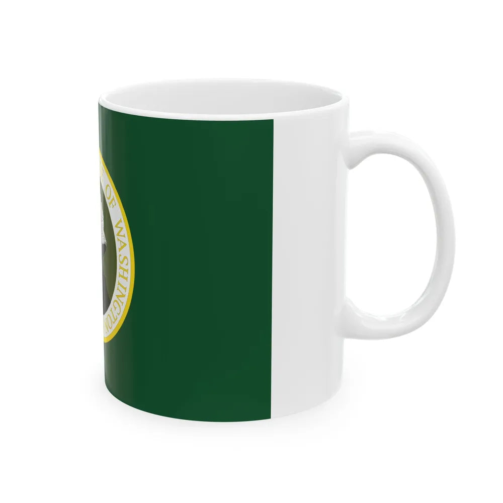 Flag of the State of Washington 1923-1967 (United States) White Coffee Mug - Go Mug Yourself