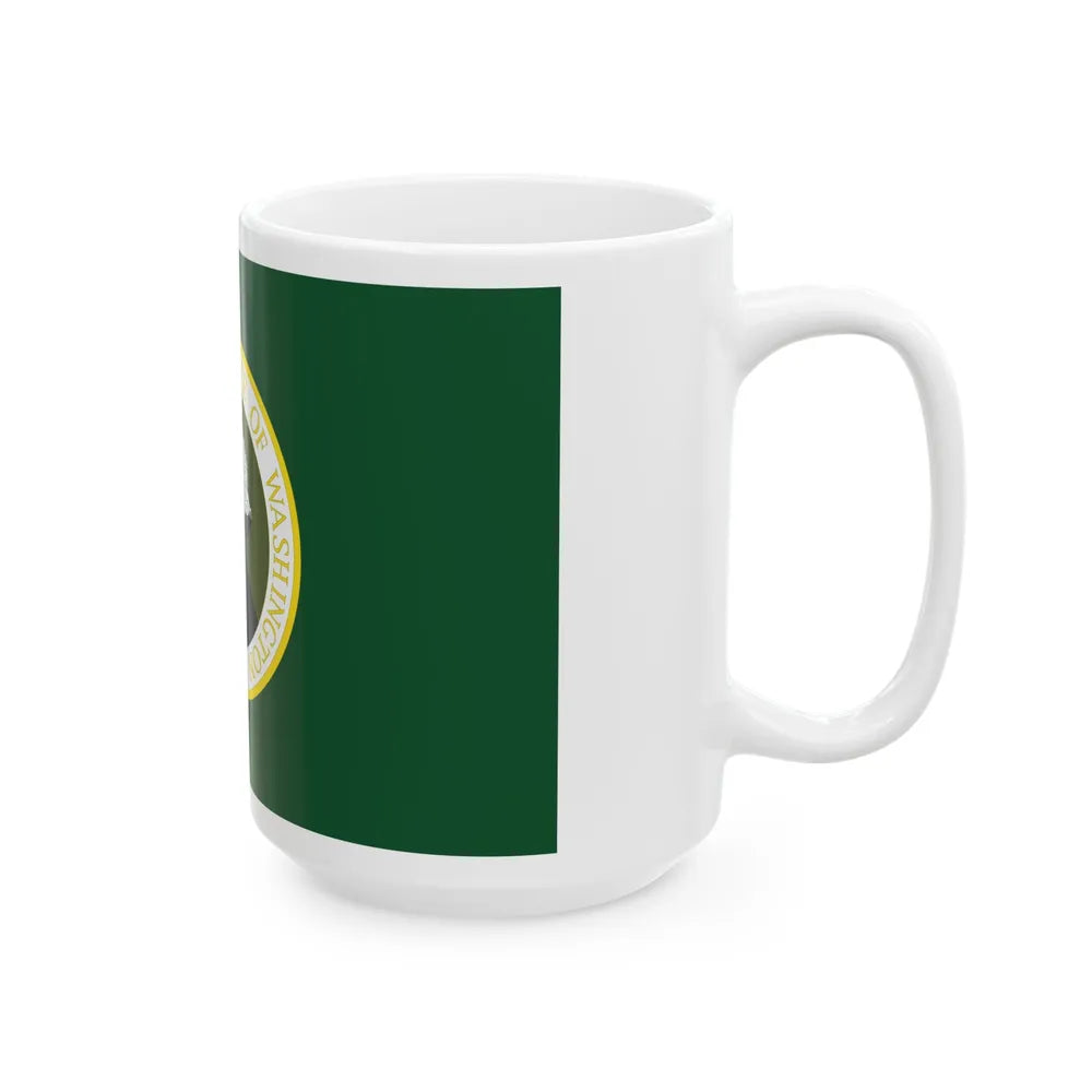 Flag of the State of Washington 1923-1967 (United States) White Coffee Mug - Go Mug Yourself