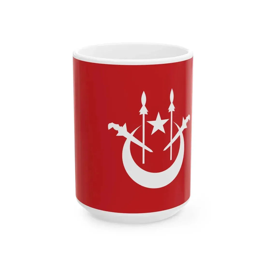 Flag of the State Secretary of Kelantan (Malaysia) White Coffee Mug 15oz - Go Mug Yourself