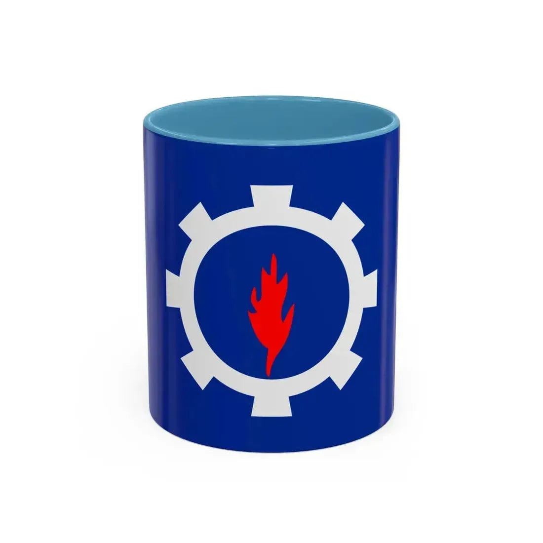 Flag of the Suez Governorate Egypt - Accent Coffee Mug 11oz Light Blue - Go Mug Yourself