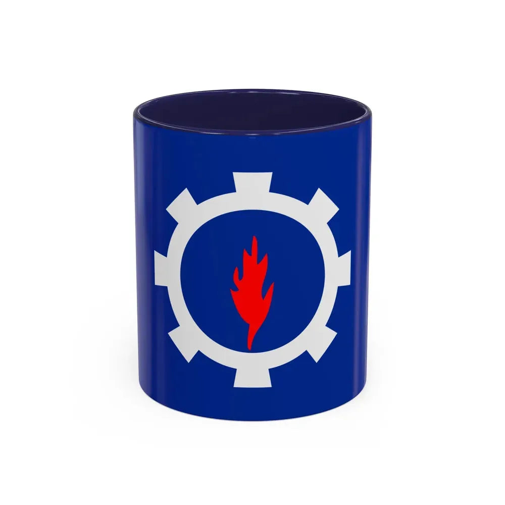 Flag of the Suez Governorate Egypt - Accent Coffee Mug 11oz Navy - Go Mug Yourself