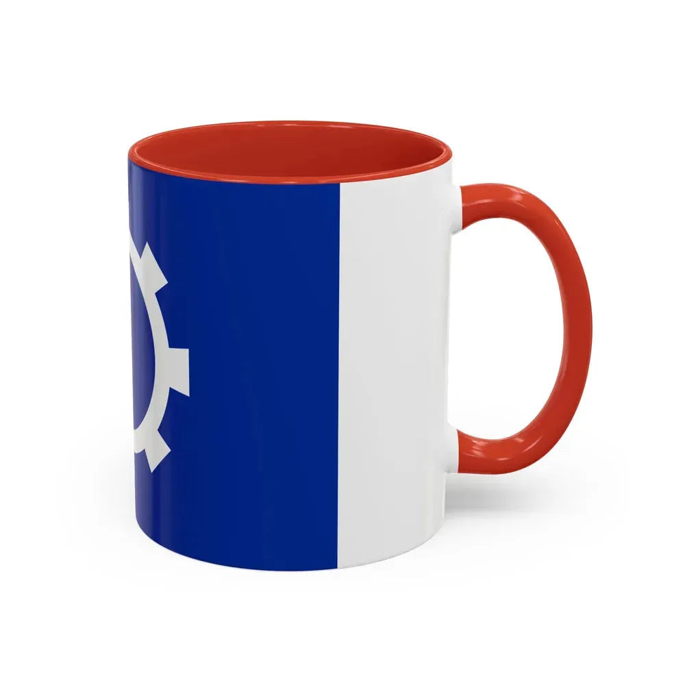 Flag of the Suez Governorate Egypt - Accent Coffee Mug - Go Mug Yourself