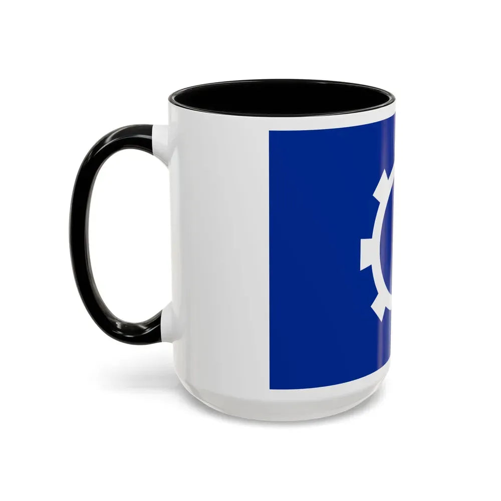 Flag of the Suez Governorate Egypt - Accent Coffee Mug - Go Mug Yourself