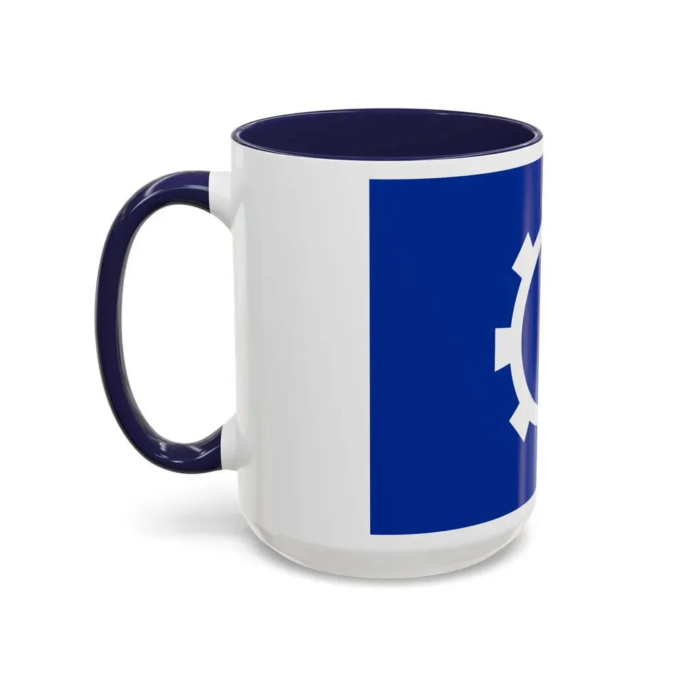 Flag of the Suez Governorate Egypt - Accent Coffee Mug - Go Mug Yourself