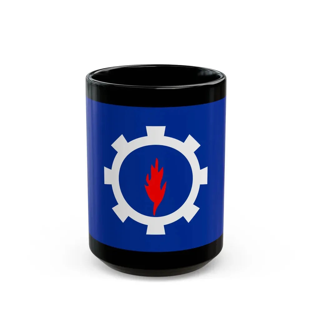 Flag of the Suez Governorate Egypt - Black Coffee Mug 15oz - Go Mug Yourself