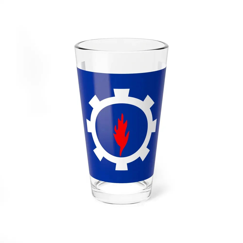 Flag of the Suez Governorate Egypt - Pint Glass 16oz 16oz - Go Mug Yourself