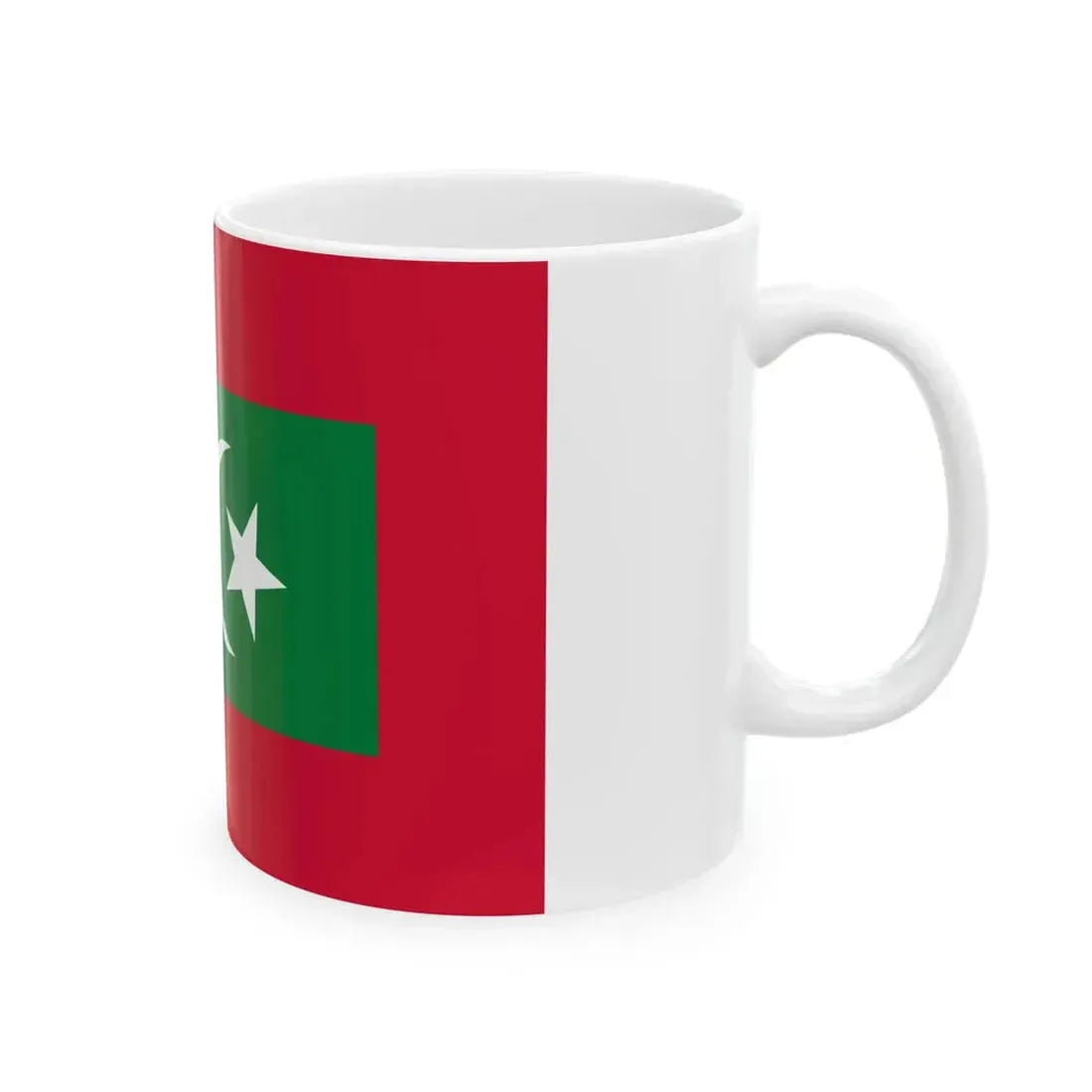 Flag of the Sultan of The Maldives (Maldives) White Coffee Mug - Go Mug Yourself