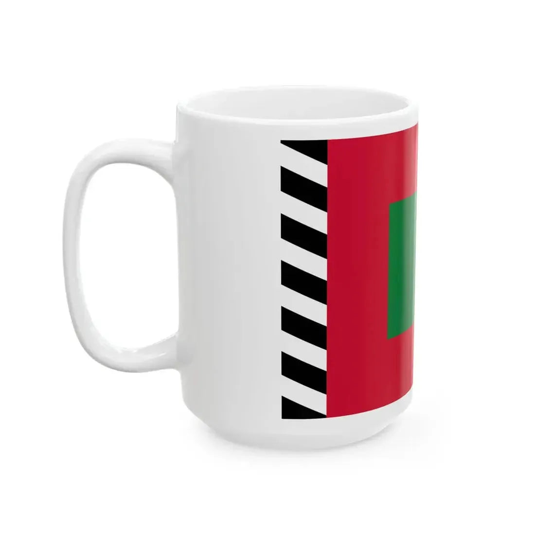 Flag of the Sultan of The Maldives (Maldives) White Coffee Mug - Go Mug Yourself