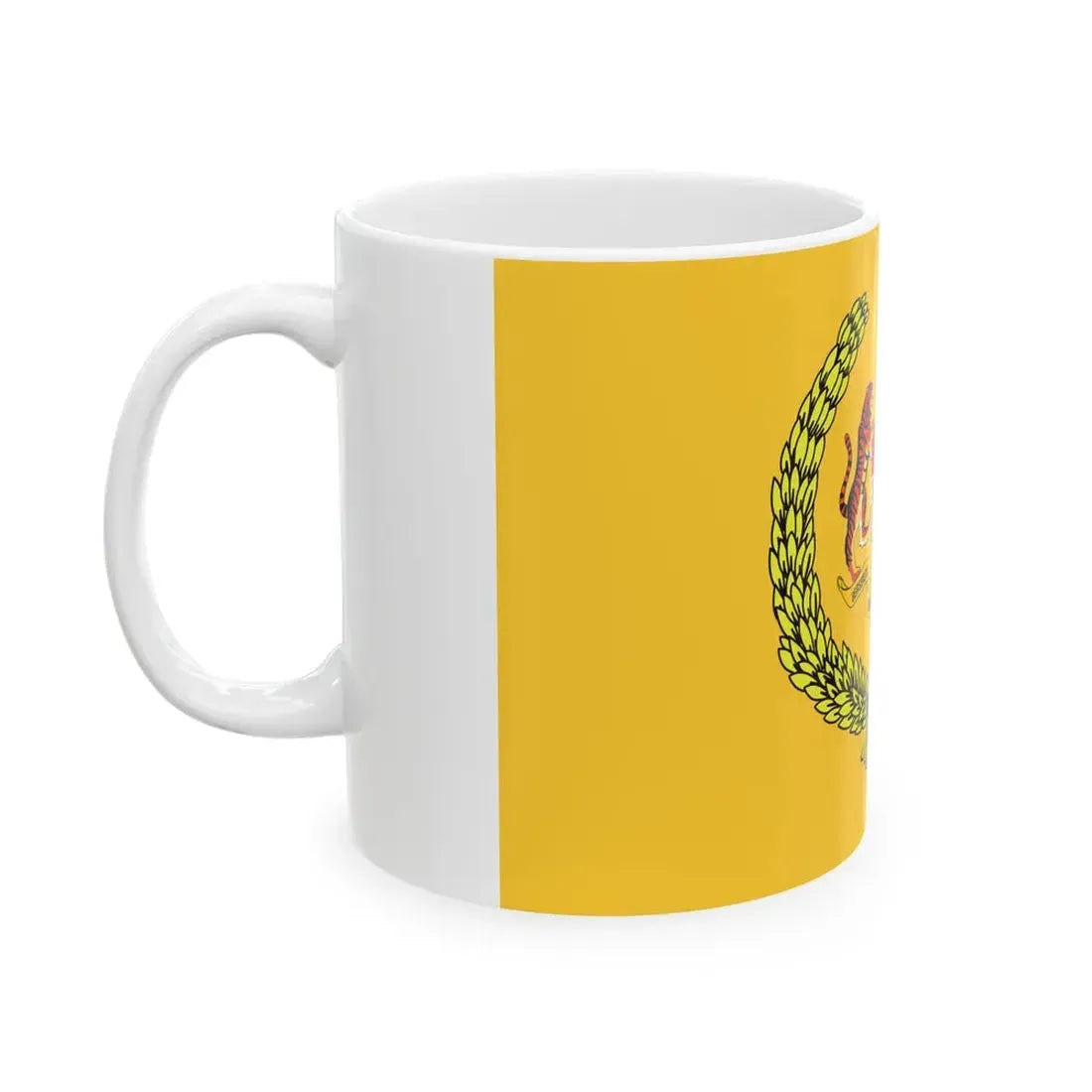 Flag of the Supreme Head of Malaysia 3-2 (Malaysia) White Coffee Mug - Go Mug Yourself