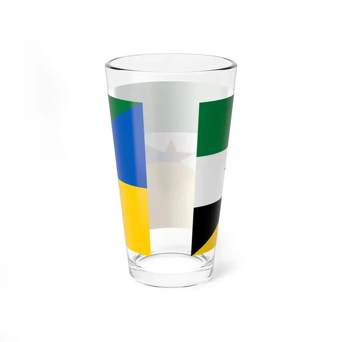 Flag of the Syrian revolution and Ukraine (Ukraine) Pint Glass 16oz - Go Mug Yourself