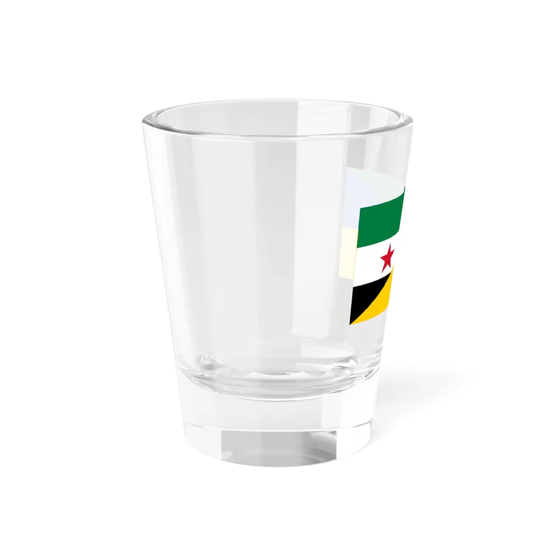 Flag of the Syrian revolution and Ukraine (Ukraine) Shot Glass 1.5oz - Go Mug Yourself