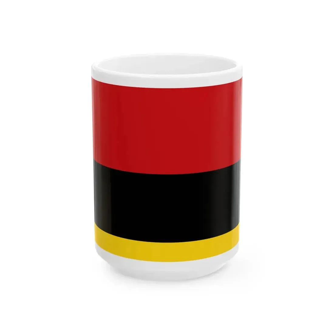 Flag of the Tetovo Municipality North Macedonia (North Macedonia) White Coffee Mug 15oz - Go Mug Yourself