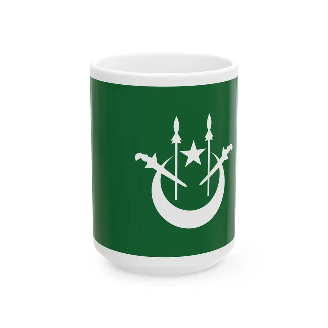 Flag of the Timbalan Menteri Besar of Kelantan (Malaysia) White Coffee Mug 15oz - Go Mug Yourself