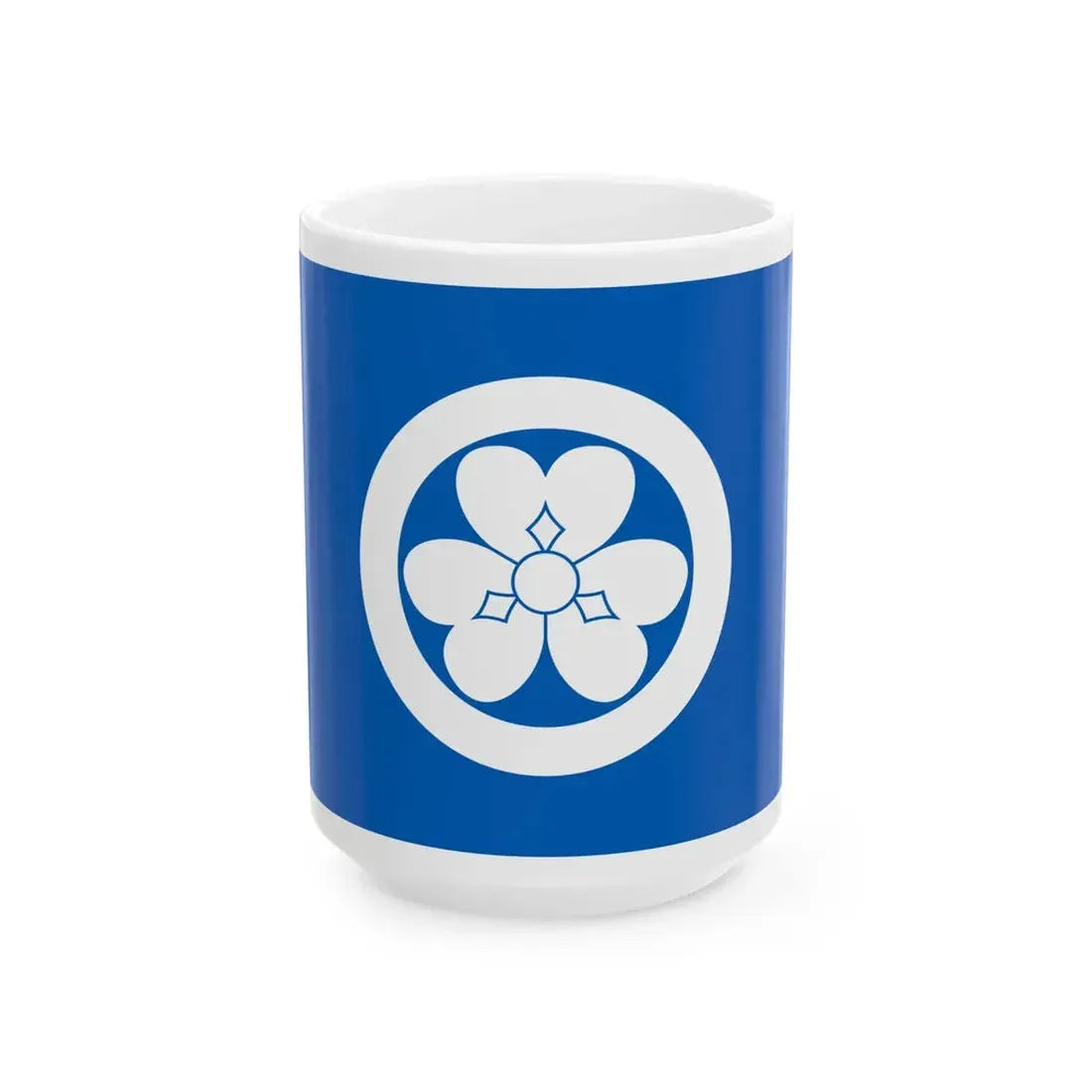 Flag of the Todo Lords of Tsu in Ise Province B (Japan) White Coffee Mug 15oz - Go Mug Yourself