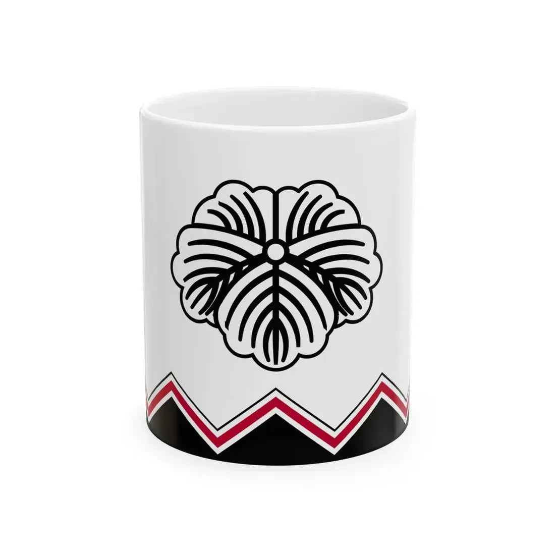 Flag of the Todo Lords of Tsu in Ise Province C (Japan) White Coffee Mug 11oz - Go Mug Yourself