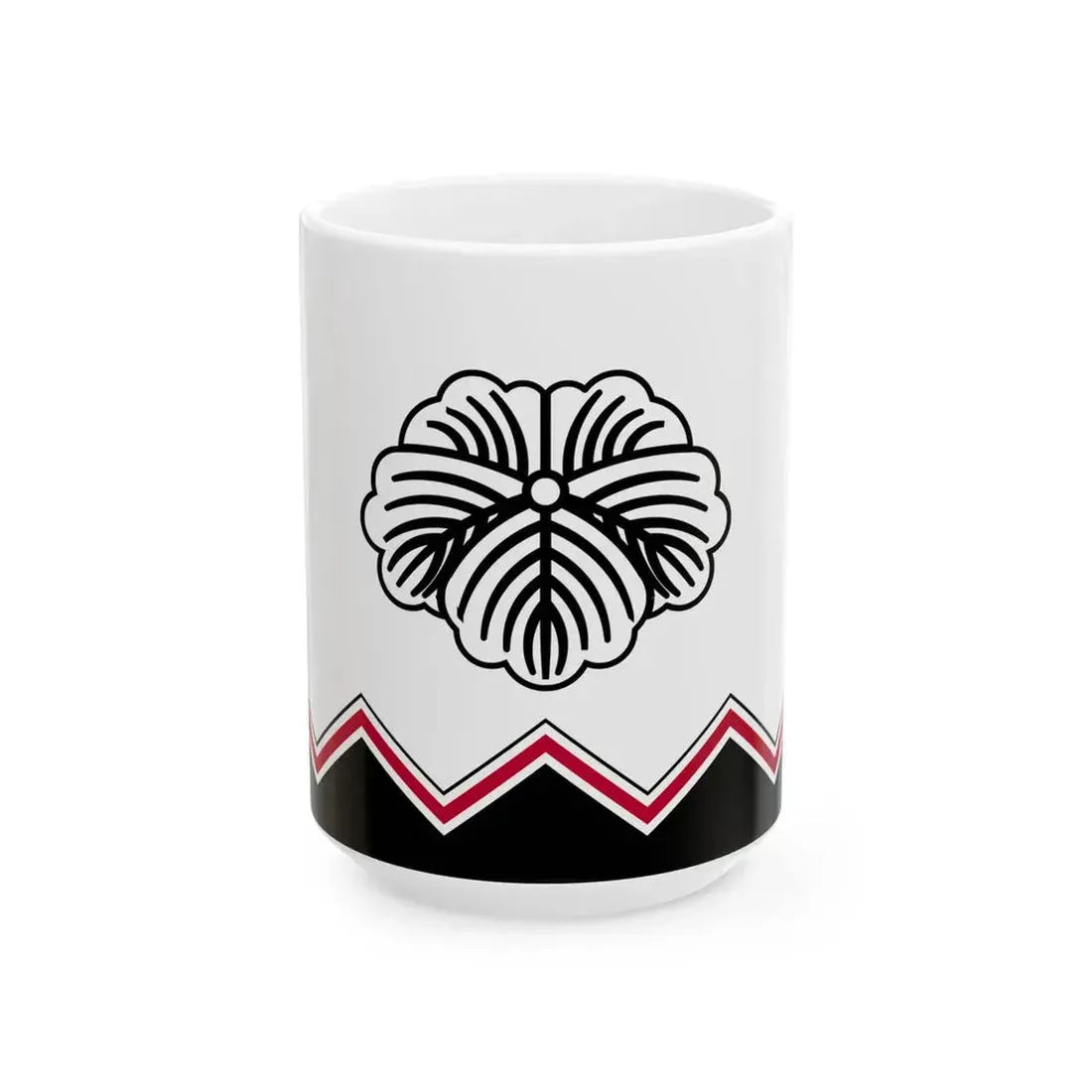 Flag of the Todo Lords of Tsu in Ise Province C (Japan) White Coffee Mug 15oz - Go Mug Yourself