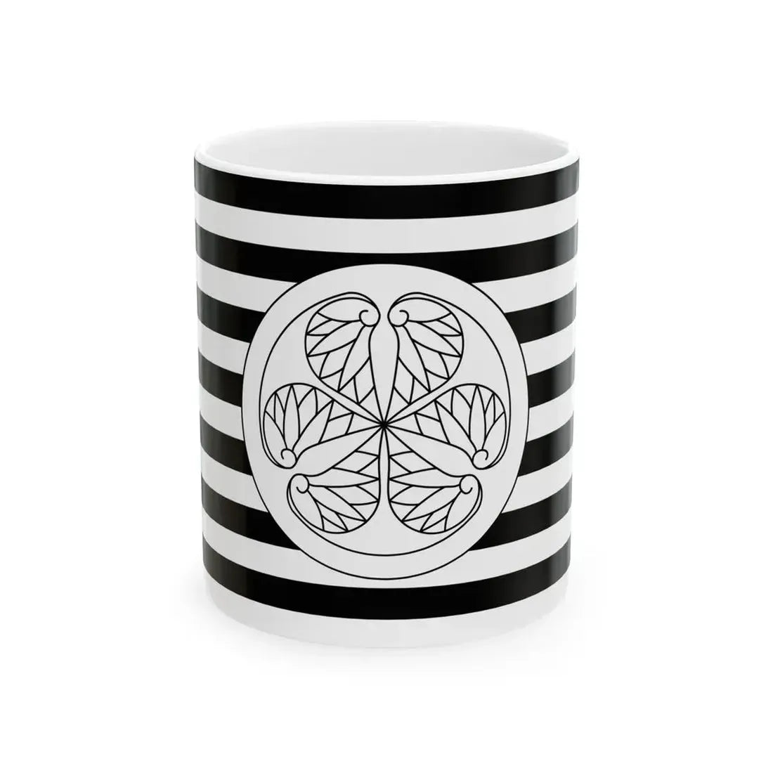 Flag of the Tokugawa Lords of Nagoya in Owari Province A (Japan) White Coffee Mug 11oz - Go Mug Yourself