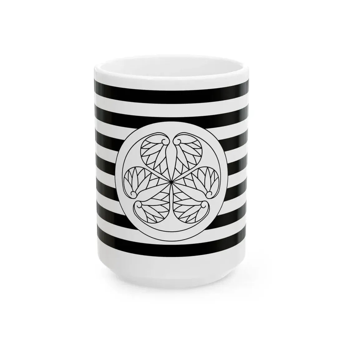 Flag of the Tokugawa Lords of Nagoya in Owari Province A (Japan) White Coffee Mug 15oz - Go Mug Yourself