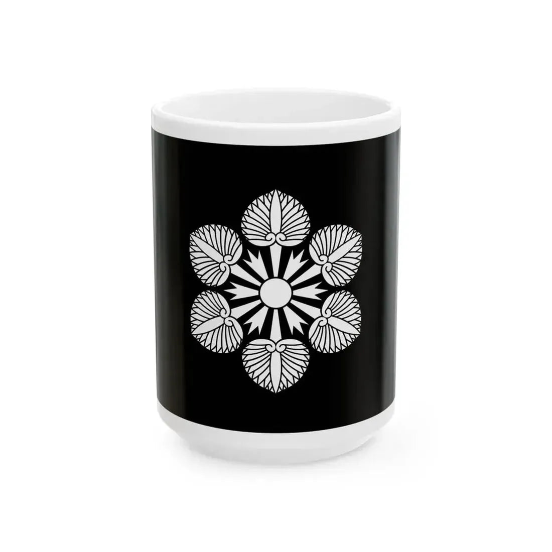 Flag of the Tokugawa Lords of Wakayama in Kii Province B (Japan) White Coffee Mug 15oz - Go Mug Yourself