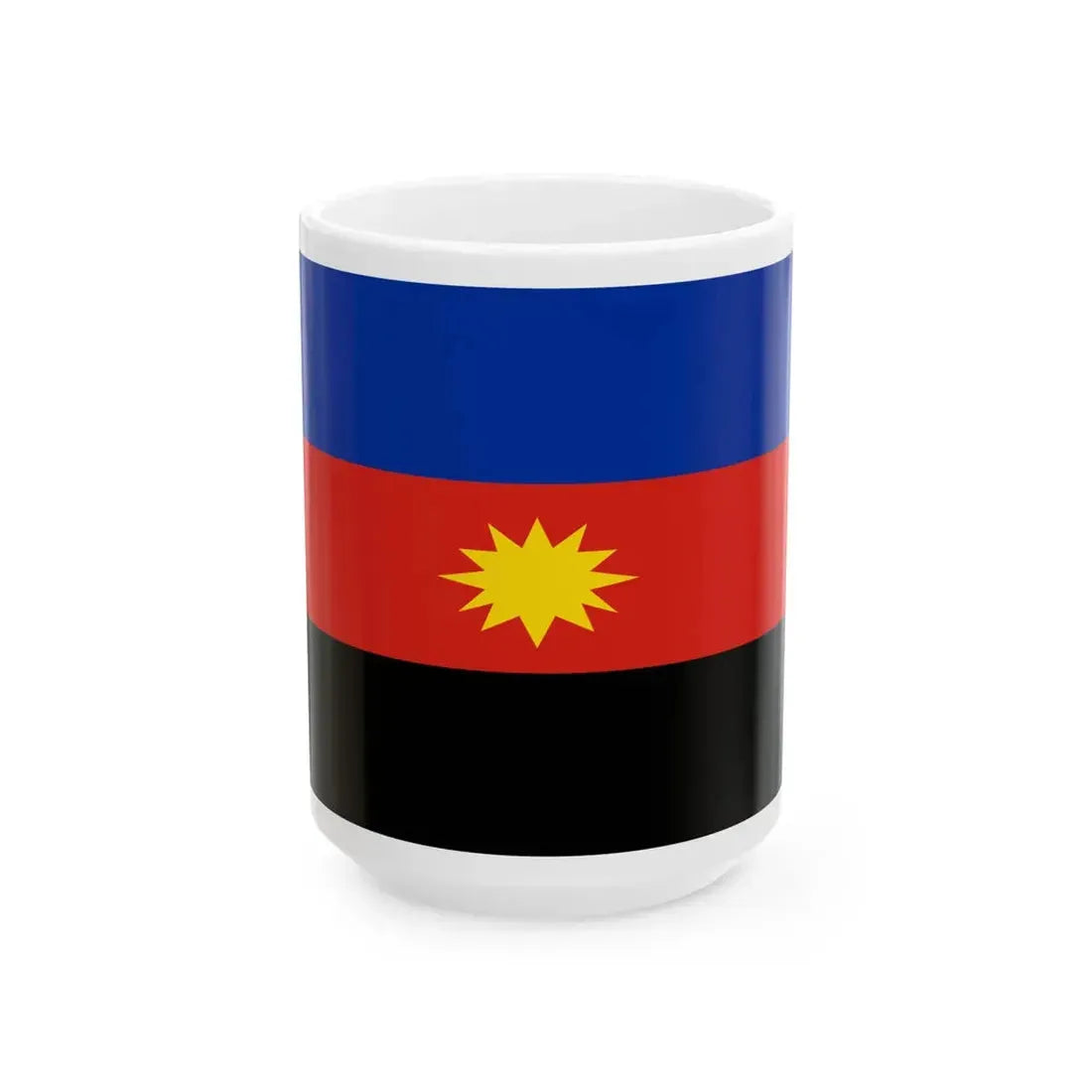 Flag of the Toubou Front for the Salvation of Libya (Libya) White Coffee Mug 15oz - Go Mug Yourself