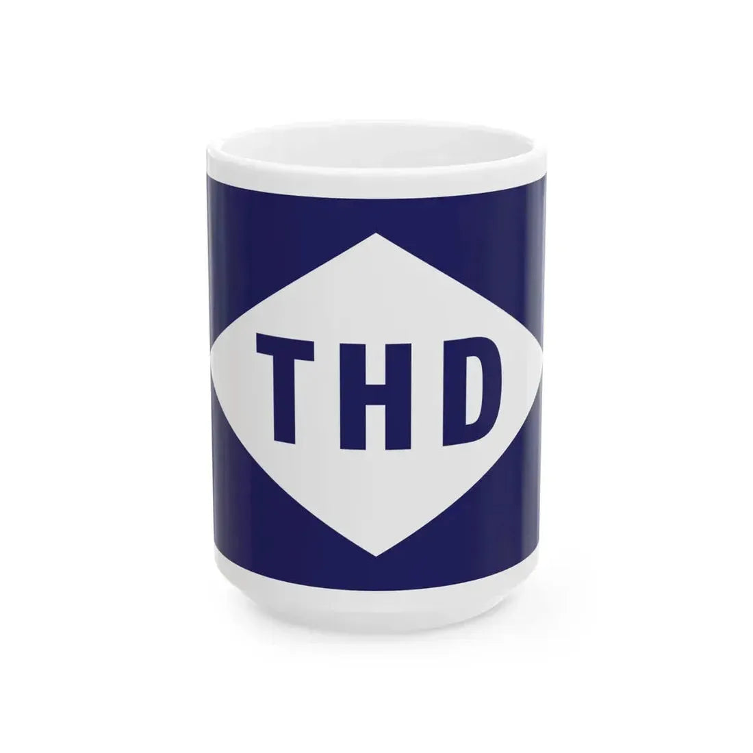 Flag of the Transport Harbours Department THD Guyana (Guyana) White Coffee Mug 15oz - Go Mug Yourself