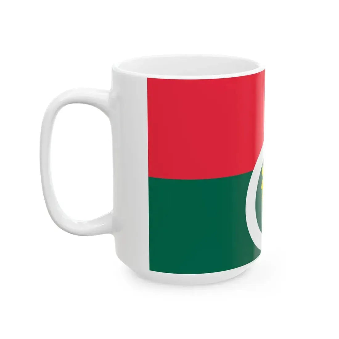 Flag of the Trinomool Bangladesh National Party (Bangladesh) White Coffee Mug - Go Mug Yourself