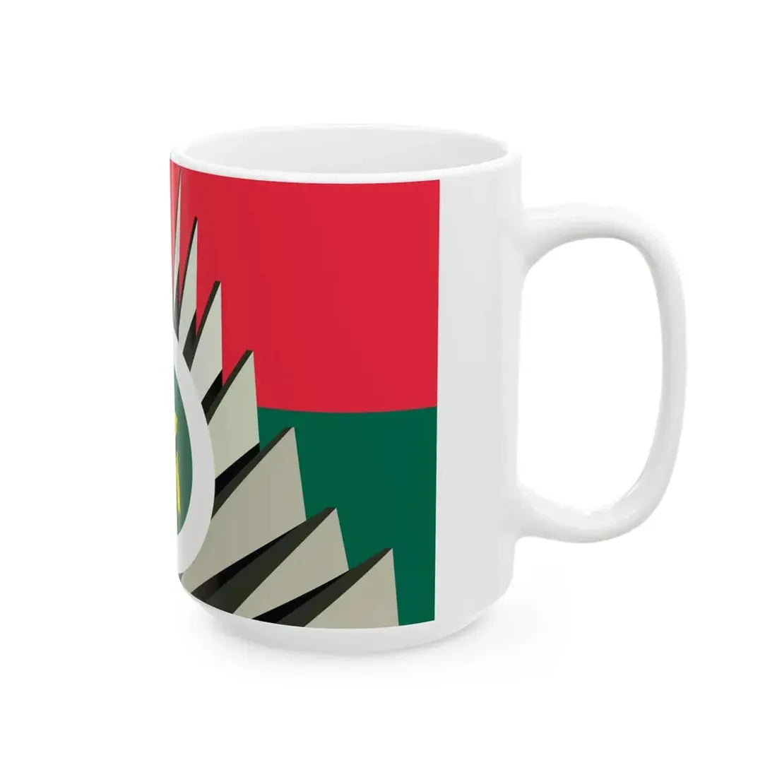Flag of the Trinomool Bangladesh National Party (Bangladesh) White Coffee Mug - Go Mug Yourself