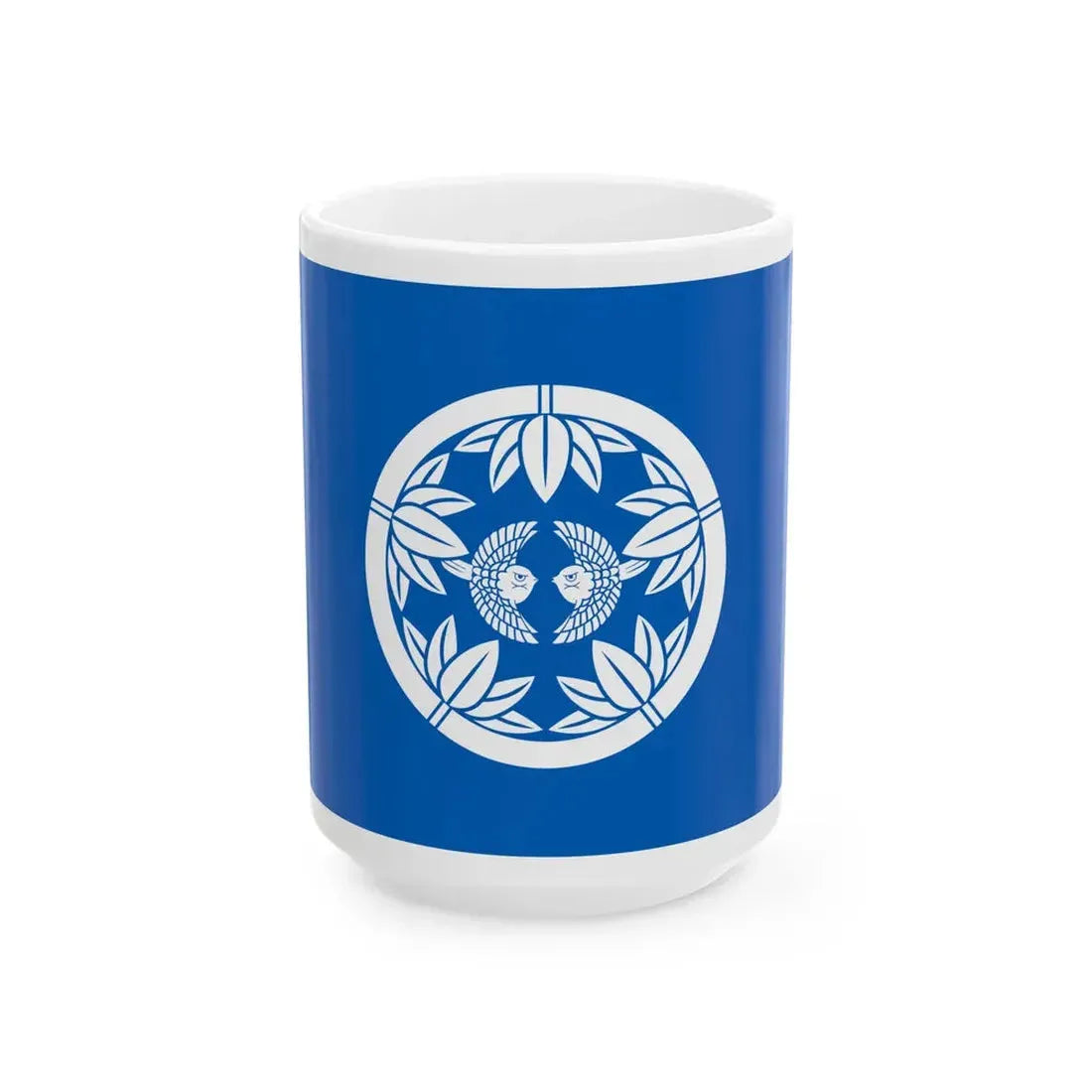 Flag of the Uesugi Lords of Yonezawa in Dewa Province A (Japan) White Coffee Mug 15oz - Go Mug Yourself