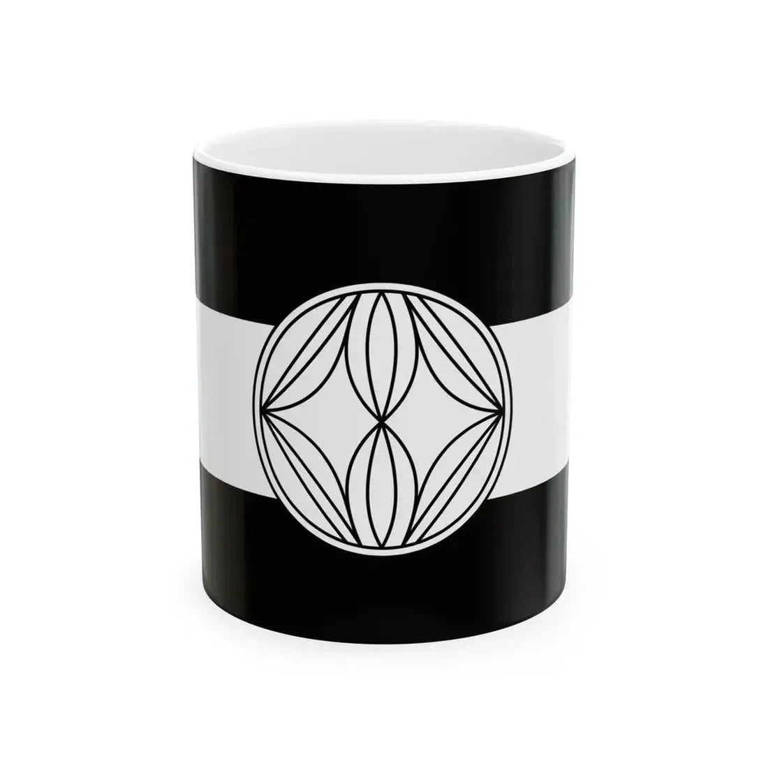 Flag of the Uesugi Lords of Yonezawa in Dewa Province C (Japan) White Coffee Mug 11oz - Go Mug Yourself
