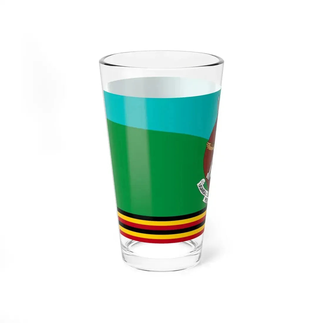 Flag of the Uganda Peoples Defence Force 2019 (Uganda) Pint Glass 16oz - Go Mug Yourself
