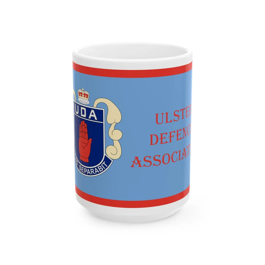 Flag of the Ulster Defence Association (Ireland) White Coffee Mug 15oz - Go Mug Yourself