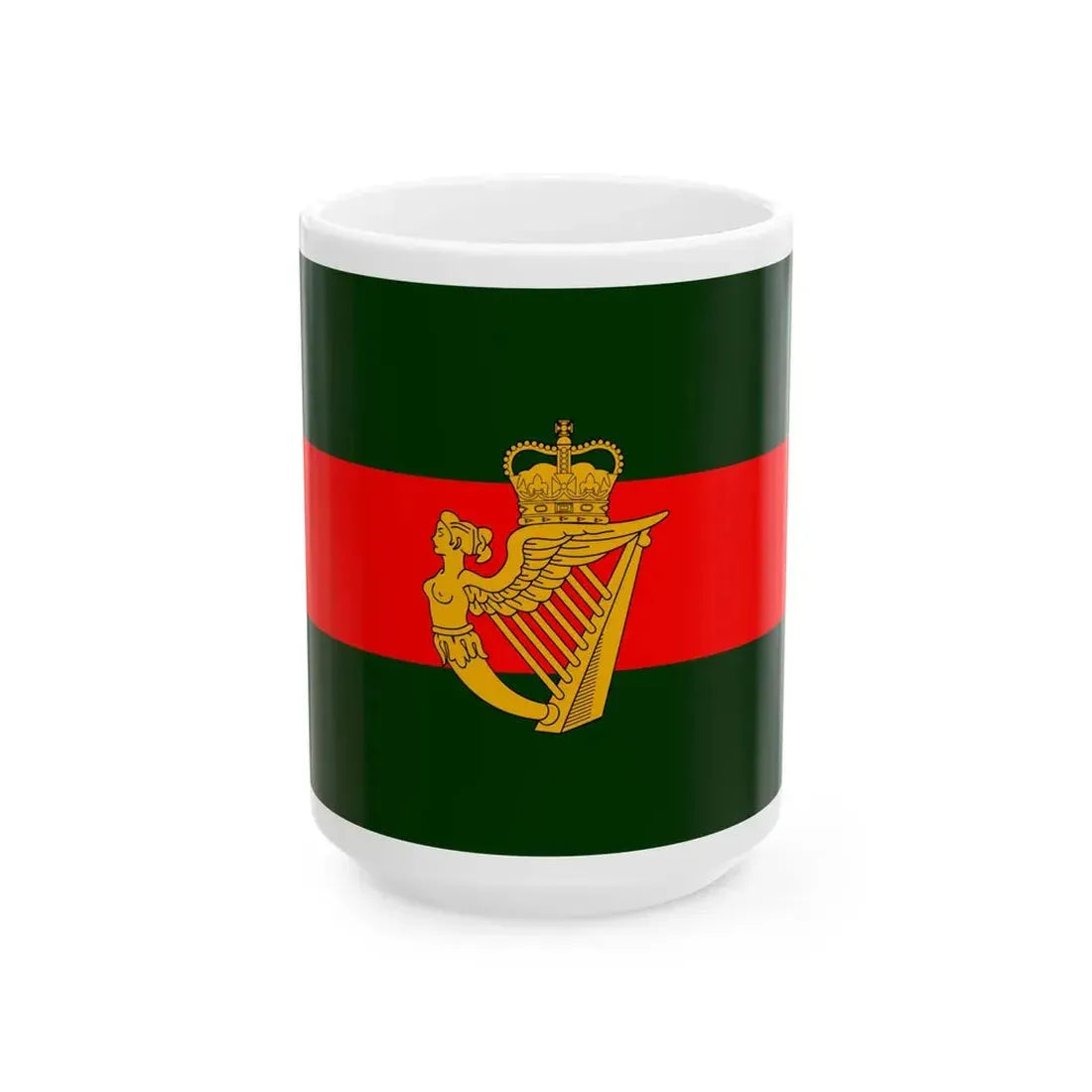 Flag of the Ulster Defence Regiment (Ireland) White Coffee Mug 15oz - Go Mug Yourself