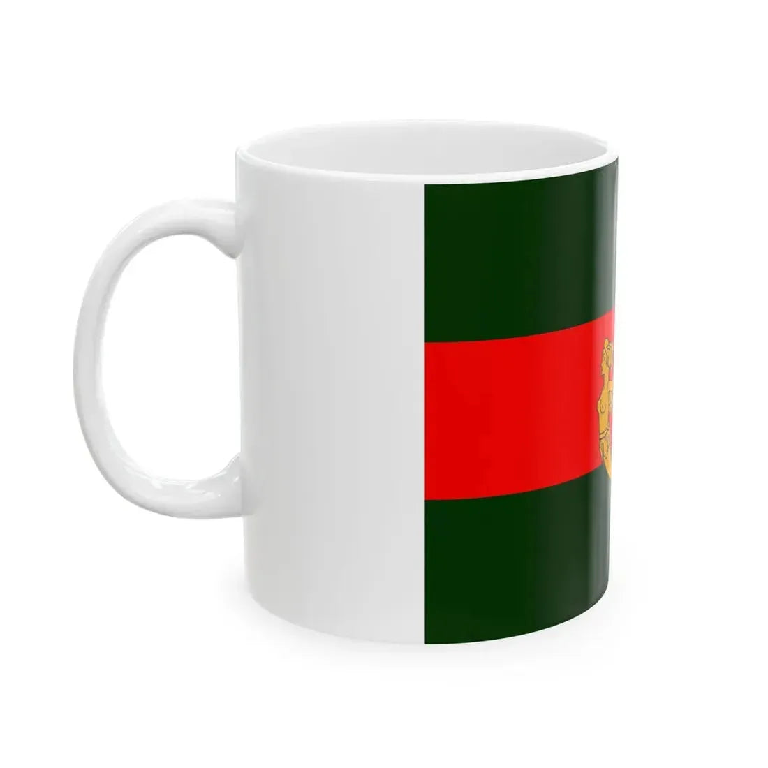 Flag of the Ulster Defence Regiment (Ireland) White Coffee Mug - Go Mug Yourself