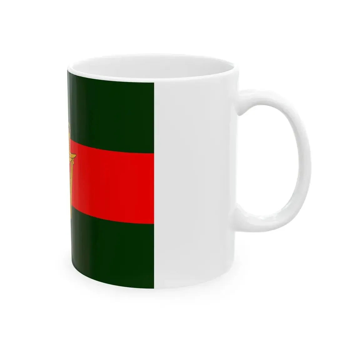 Flag of the Ulster Defence Regiment (Ireland) White Coffee Mug - Go Mug Yourself
