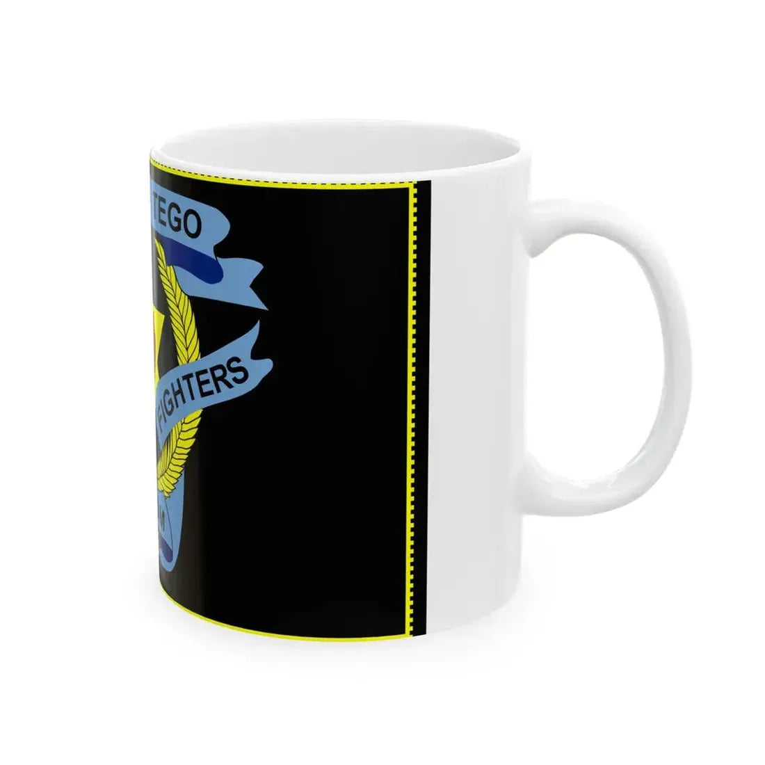 Flag of the Ulster Freedom Fighters (Ireland) White Coffee Mug - Go Mug Yourself